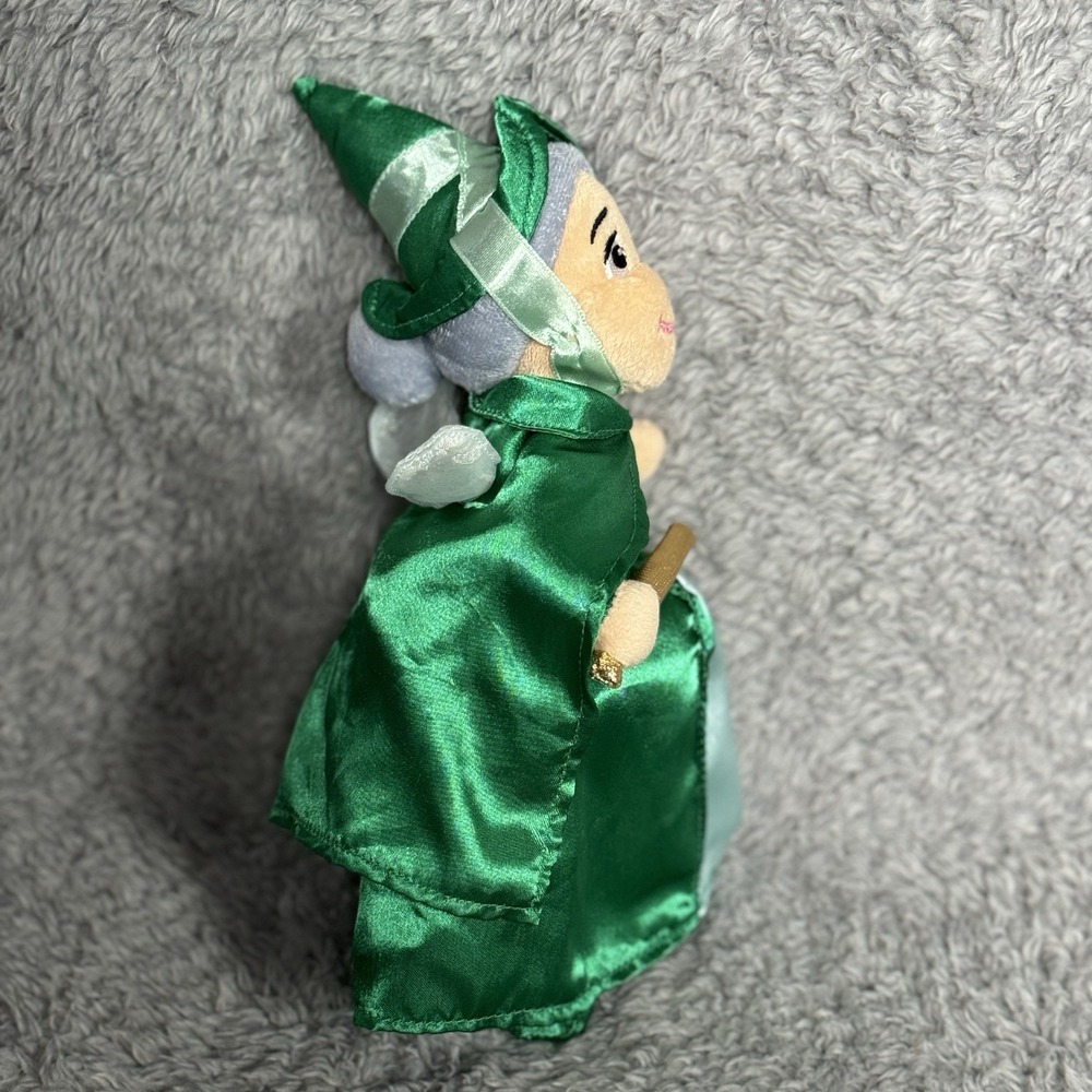 Disney Store Fauna Plush Green Fairy Godmother Sleeping Beauty Stuffed Animal - Picture 5 of 8